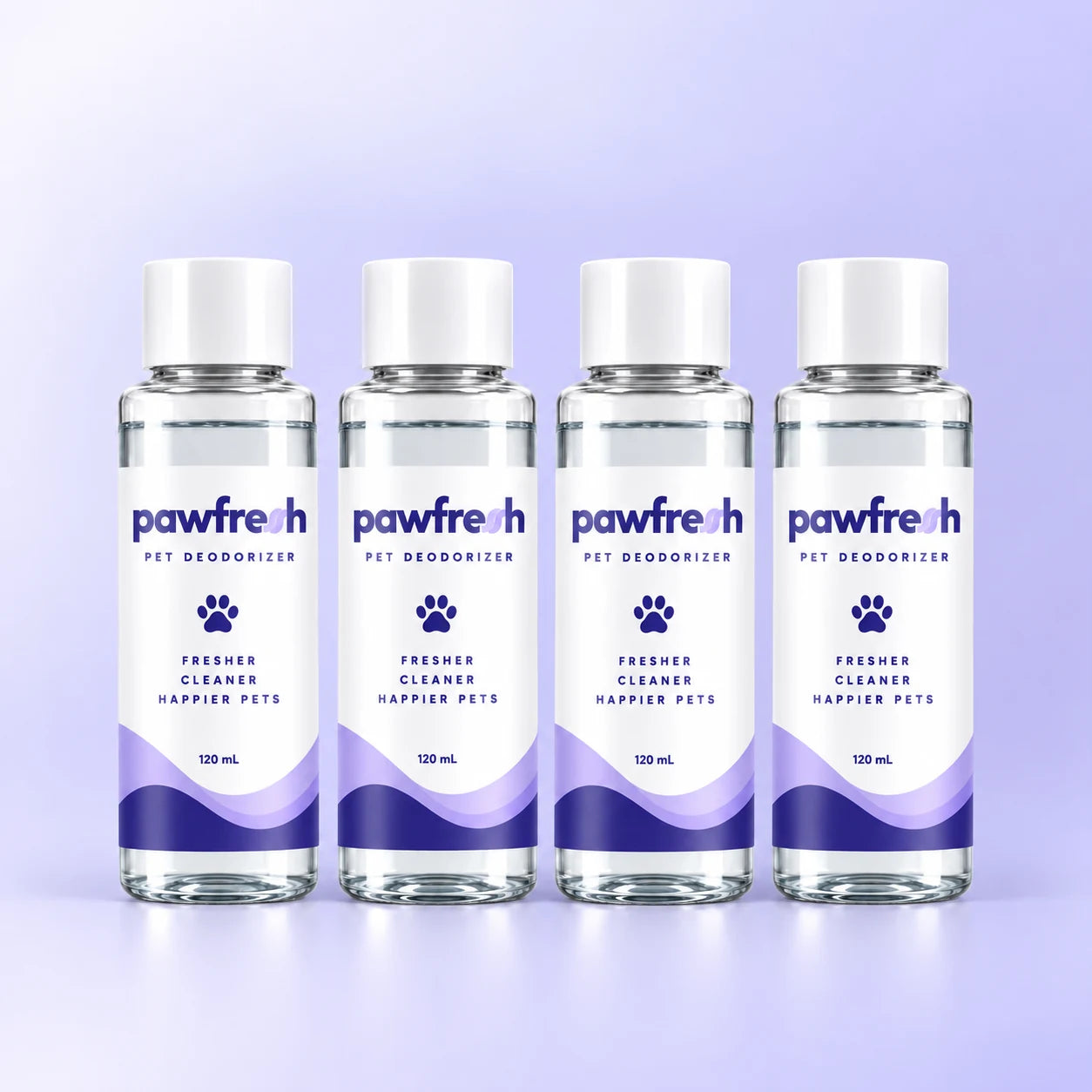 Four PawFresh ActiveEnzyme refill bottles